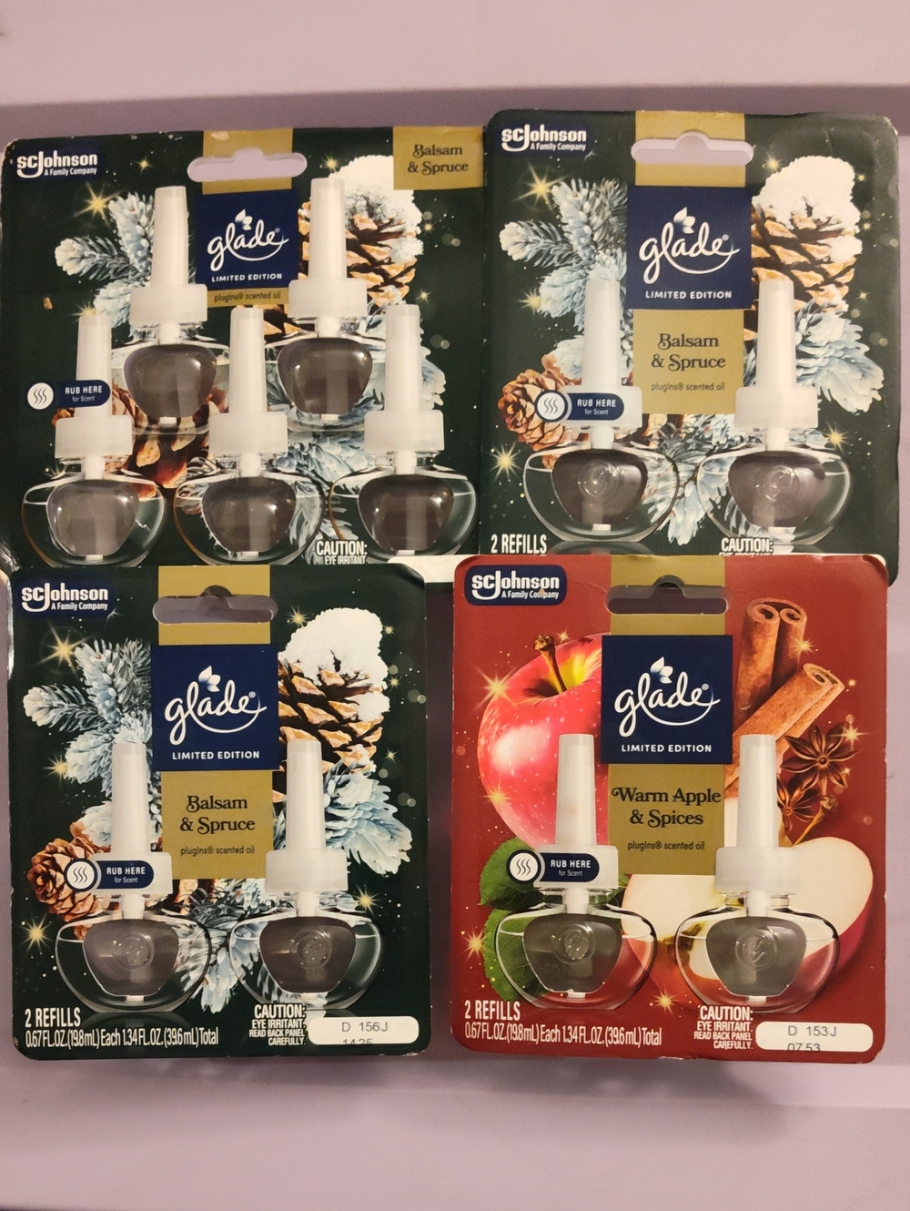 Glade Warm Apple & Spices PlugIns Refill - Red, White, Brown 4x$8